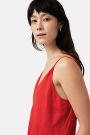 Jigsaw Red 100% Linen Sundress - Image 3 of 7