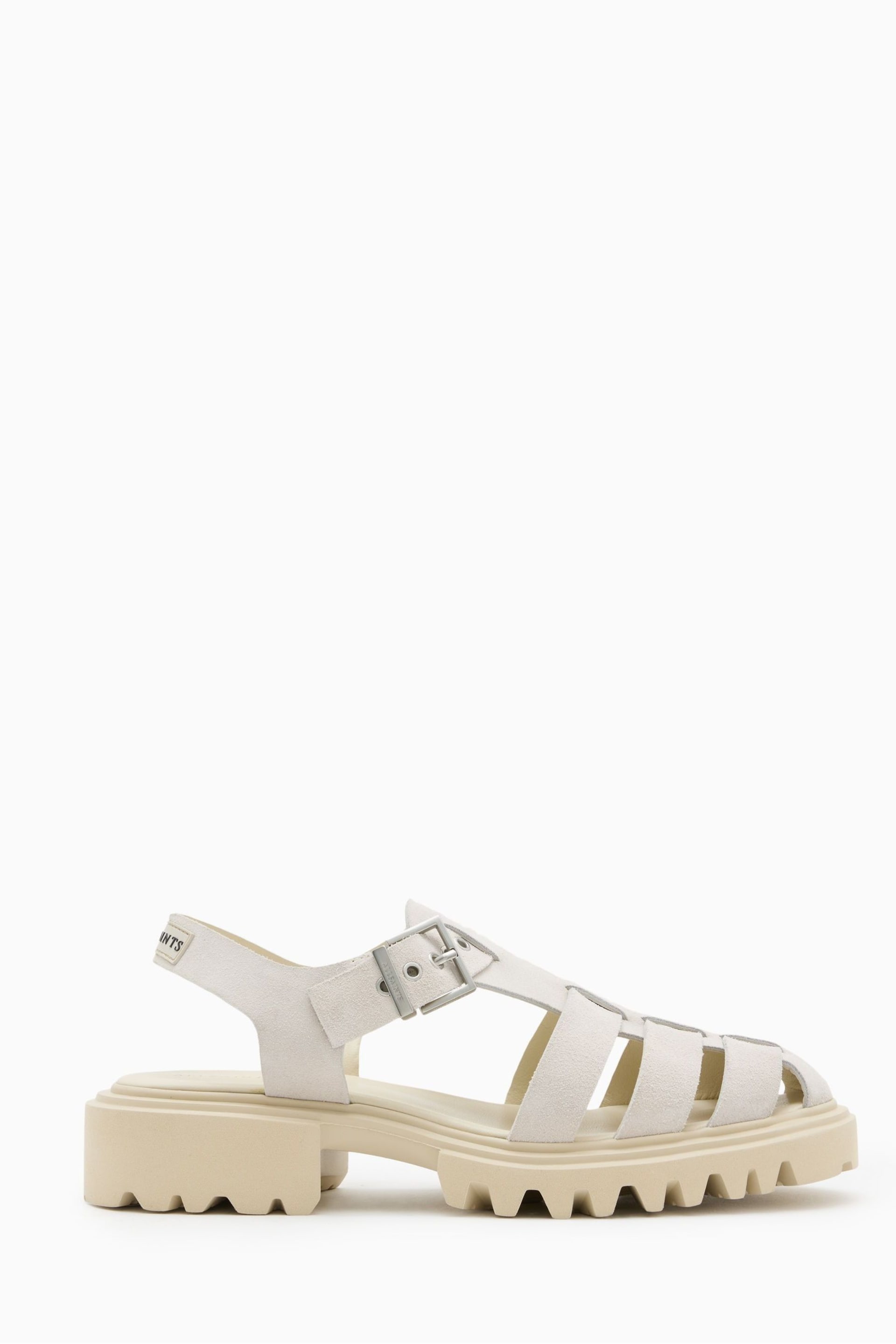 AllSaints White Nessa Sandals - Image 1 of 5