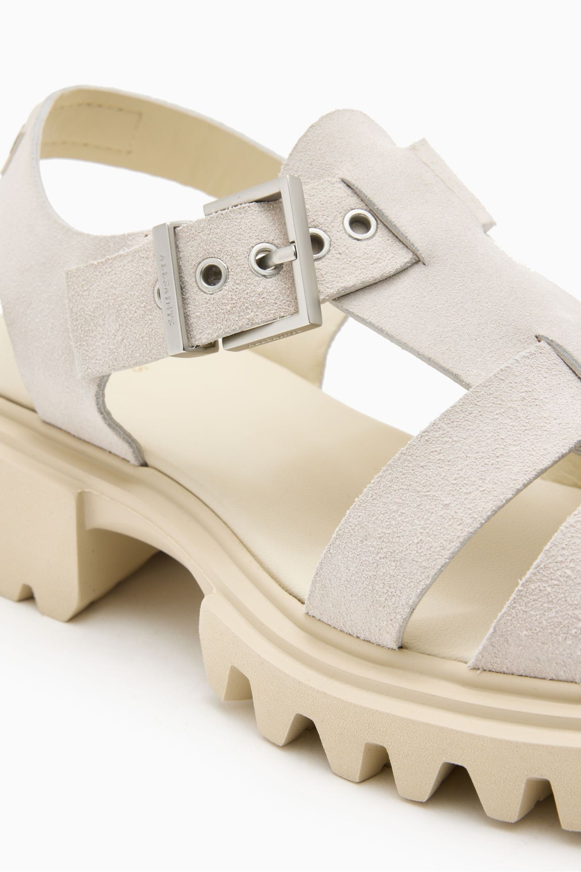 AllSaints White Nessa Sandals - Image 3 of 5