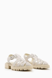 AllSaints White Nessa Sandals - Image 4 of 5