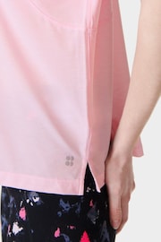 Sweaty Betty Pink Essential Crew Neck T-Shirt - Image 5 of 8