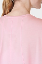 Sweaty Betty Pink Essential Crew Neck T-Shirt - Image 7 of 8