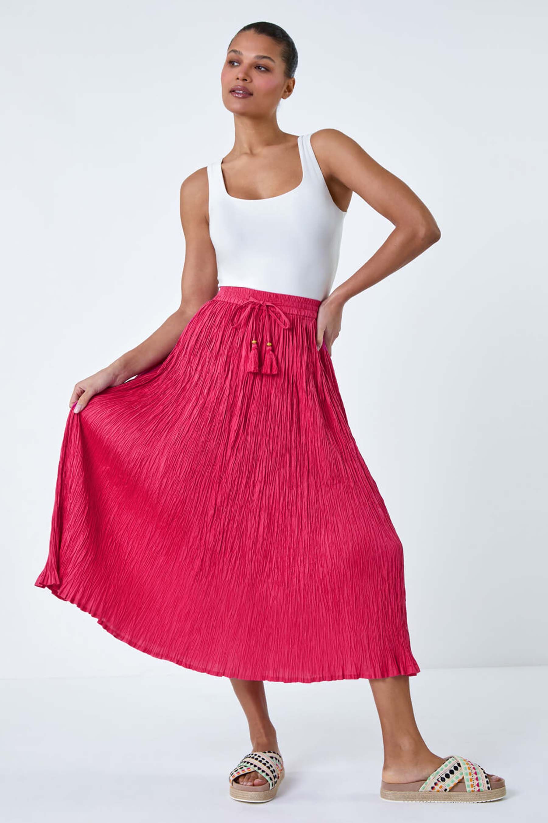 Pink midi skirt next cheap