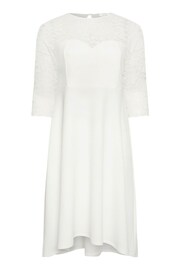 Yours Curve White Lace Sweetheart Dress - Image 5 of 5