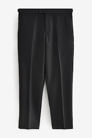 Black EDIT Tape Detail Wide Leg Tuxedo Trousers - Image 4 of 9