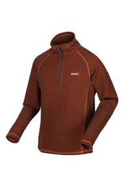 Regatta Orange Montes Half Zip Fleece - Image 9 of 9