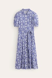 Boden Blue Petite Libby Jersey Midi Shirt Dress - Image 4 of 5