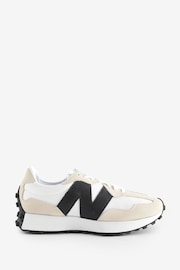 New Balance Black/White Mens 327 Trainers - Image 1 of 12