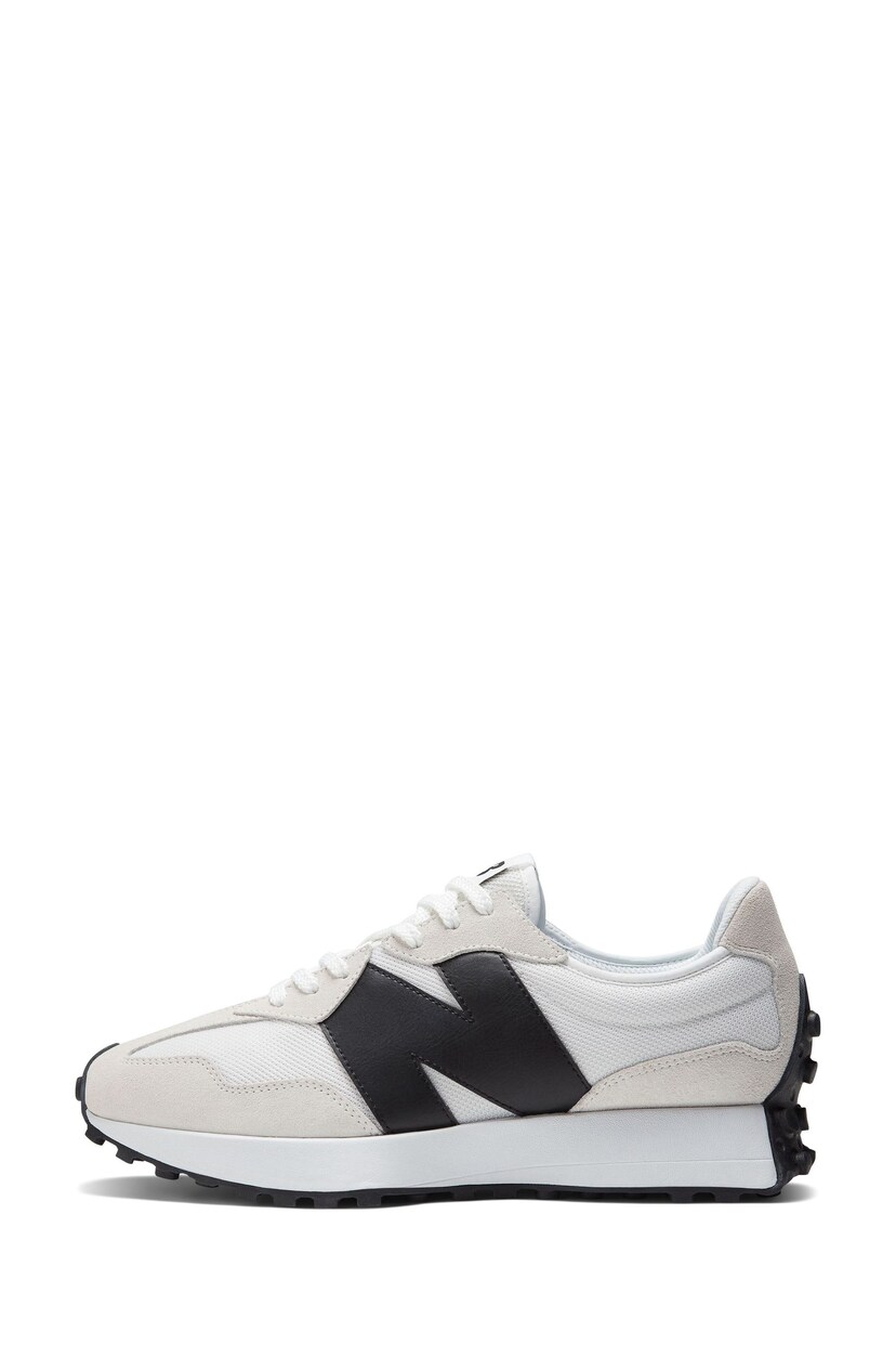 New Balance Black/White Mens 327 Trainers - Image 3 of 12