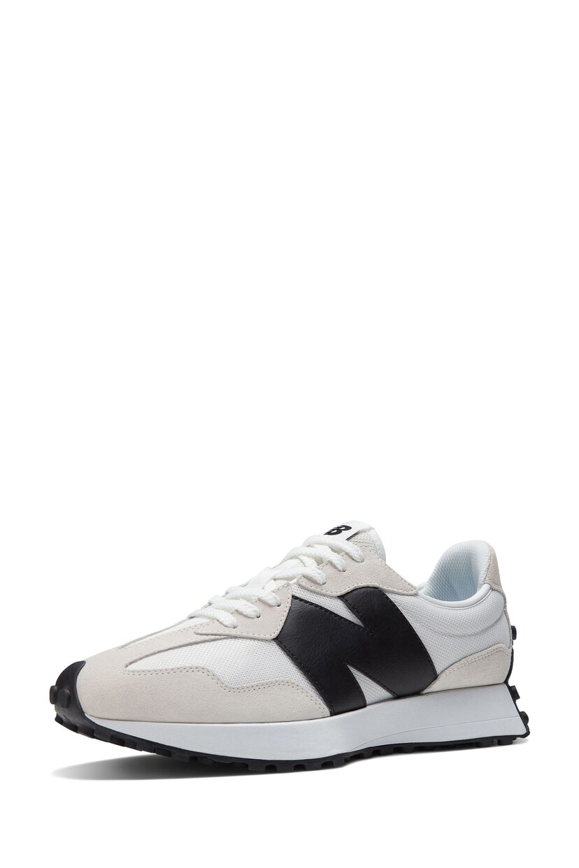 New Balance Black/White Mens 327 Trainers - Image 5 of 12