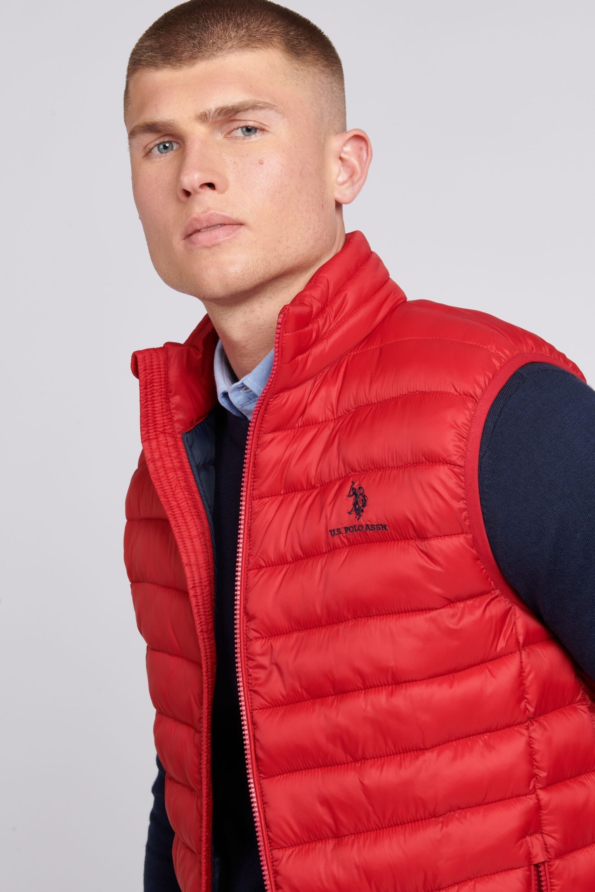 U.S. Polo Assn. Mens Bound Quilted Gilet - Image 2 of 7