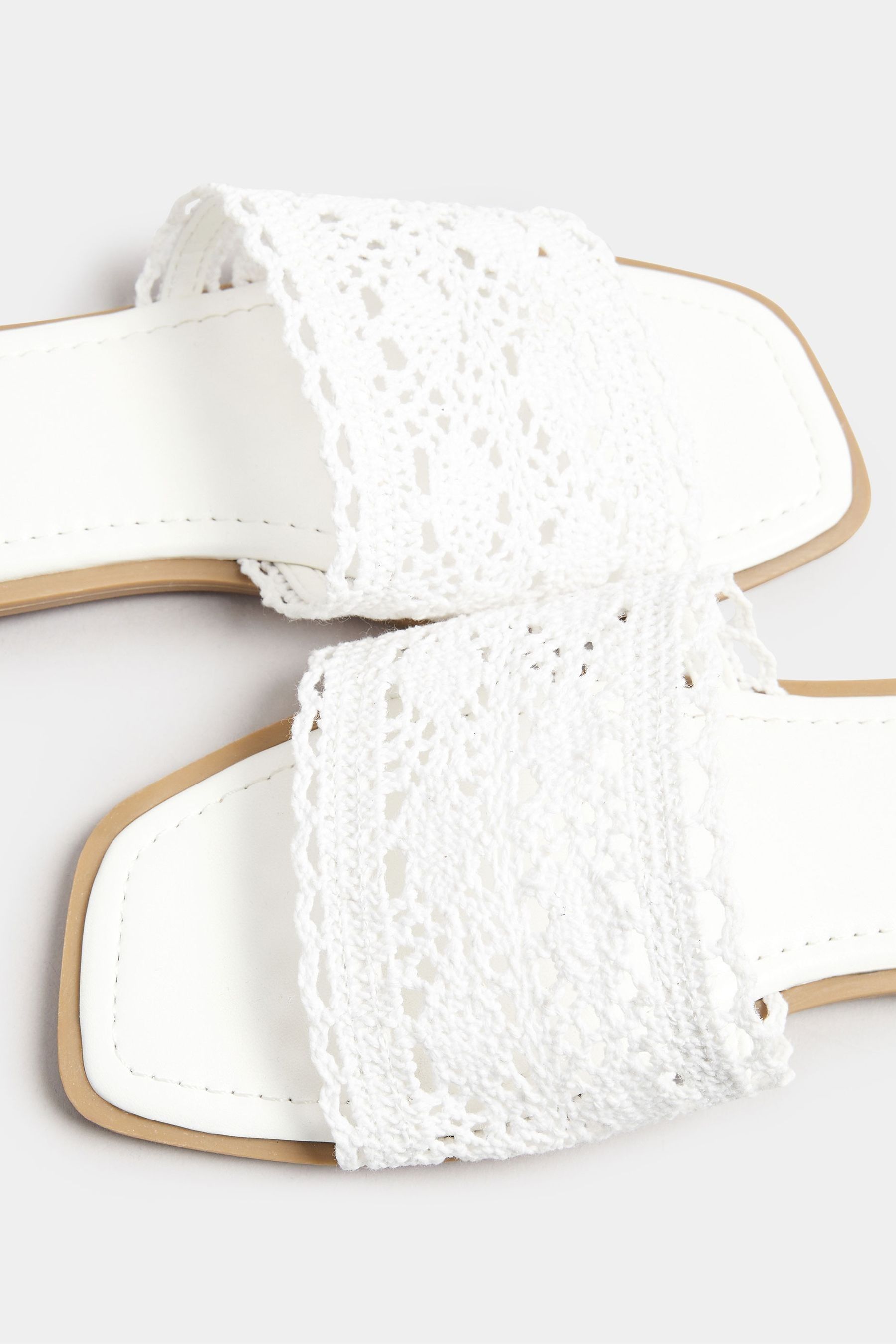 White crochet sandals outlet