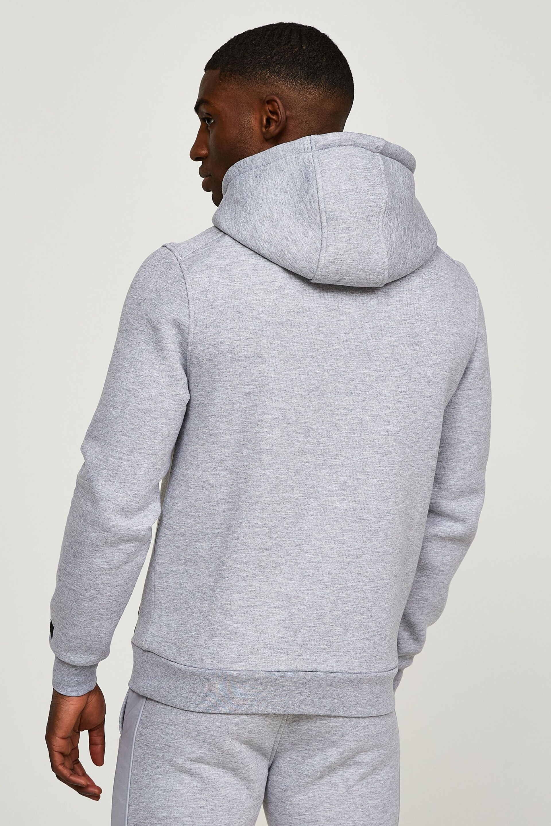 Zavetti Canada Grey Botticini Mesh Oth Hoodie - Image 3 of 6