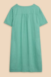 White Stuff Green Lydia Shift Dress - Image 6 of 7