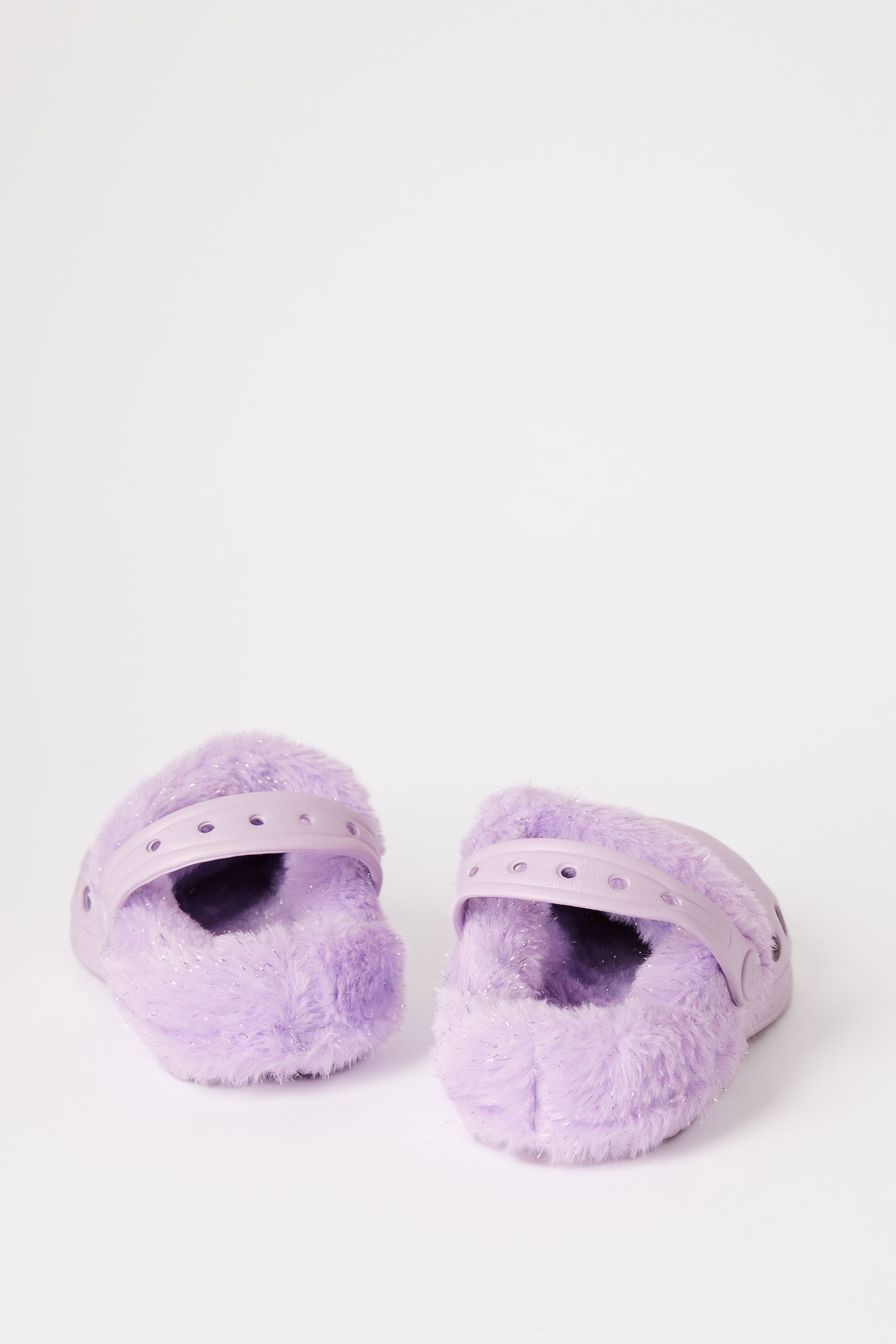 Fleece clog slippers shop
