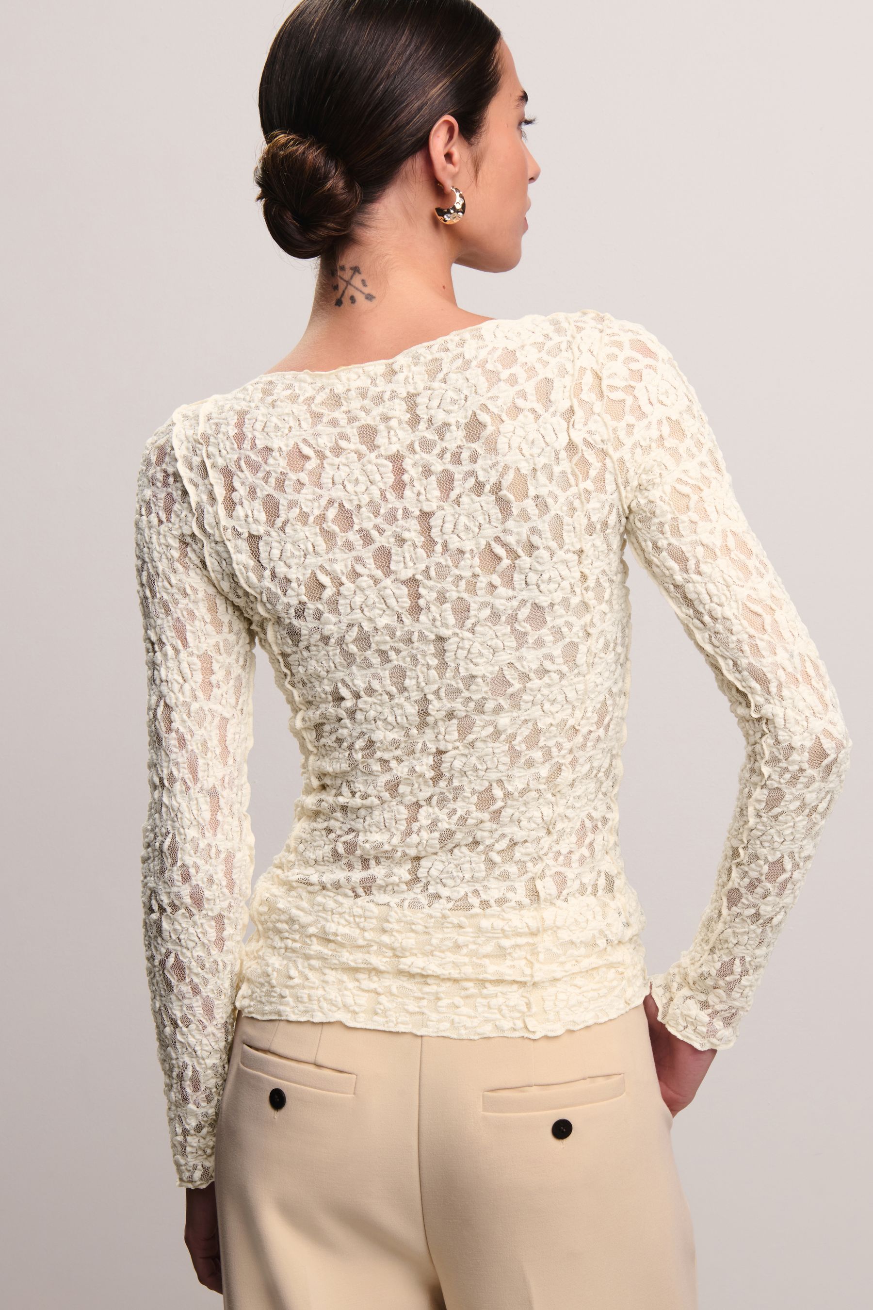 Long sleeve lace top australia 2025