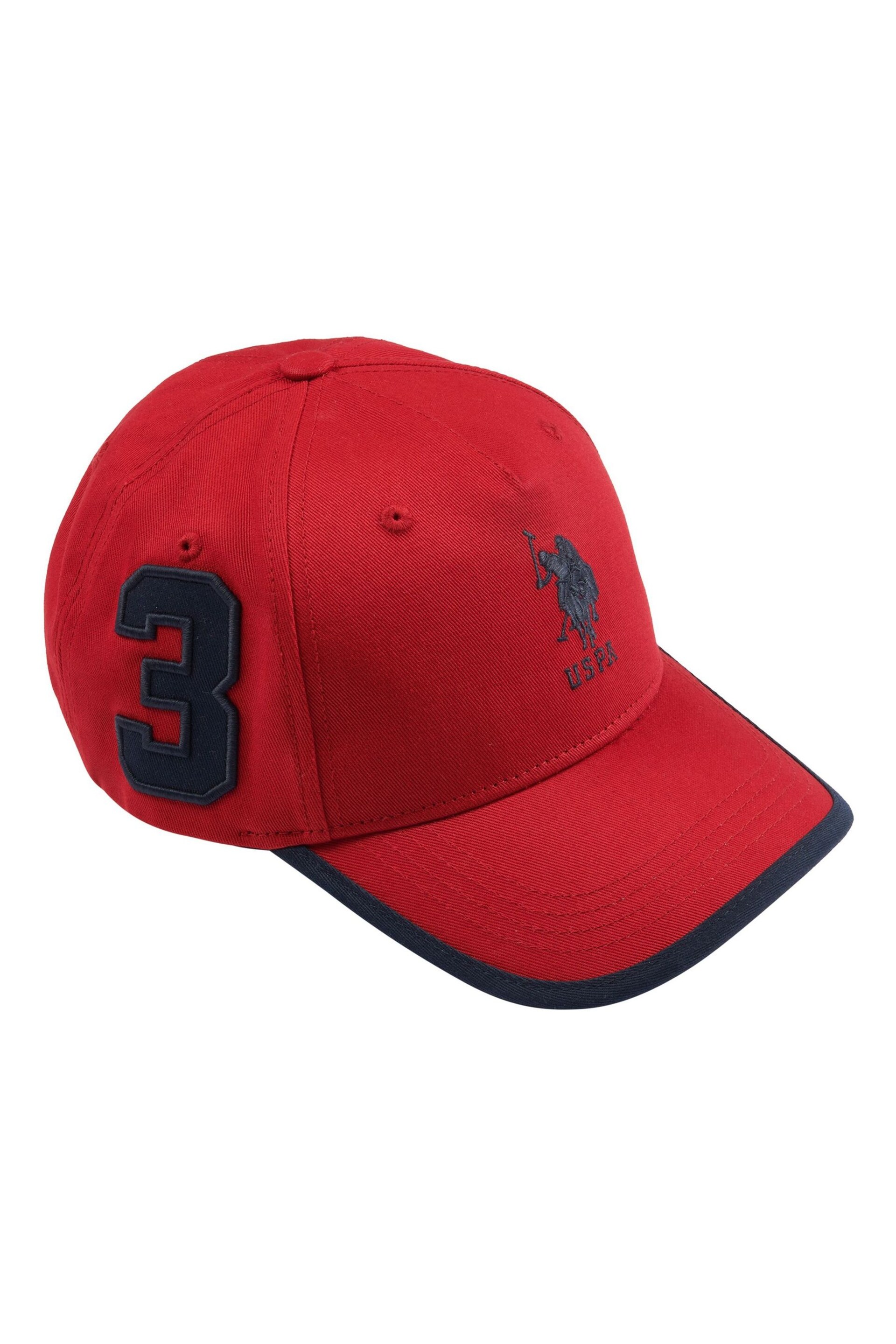 U.S. Polo Assn. Mens Player 3 Baseball Cap - Image 1 of 2