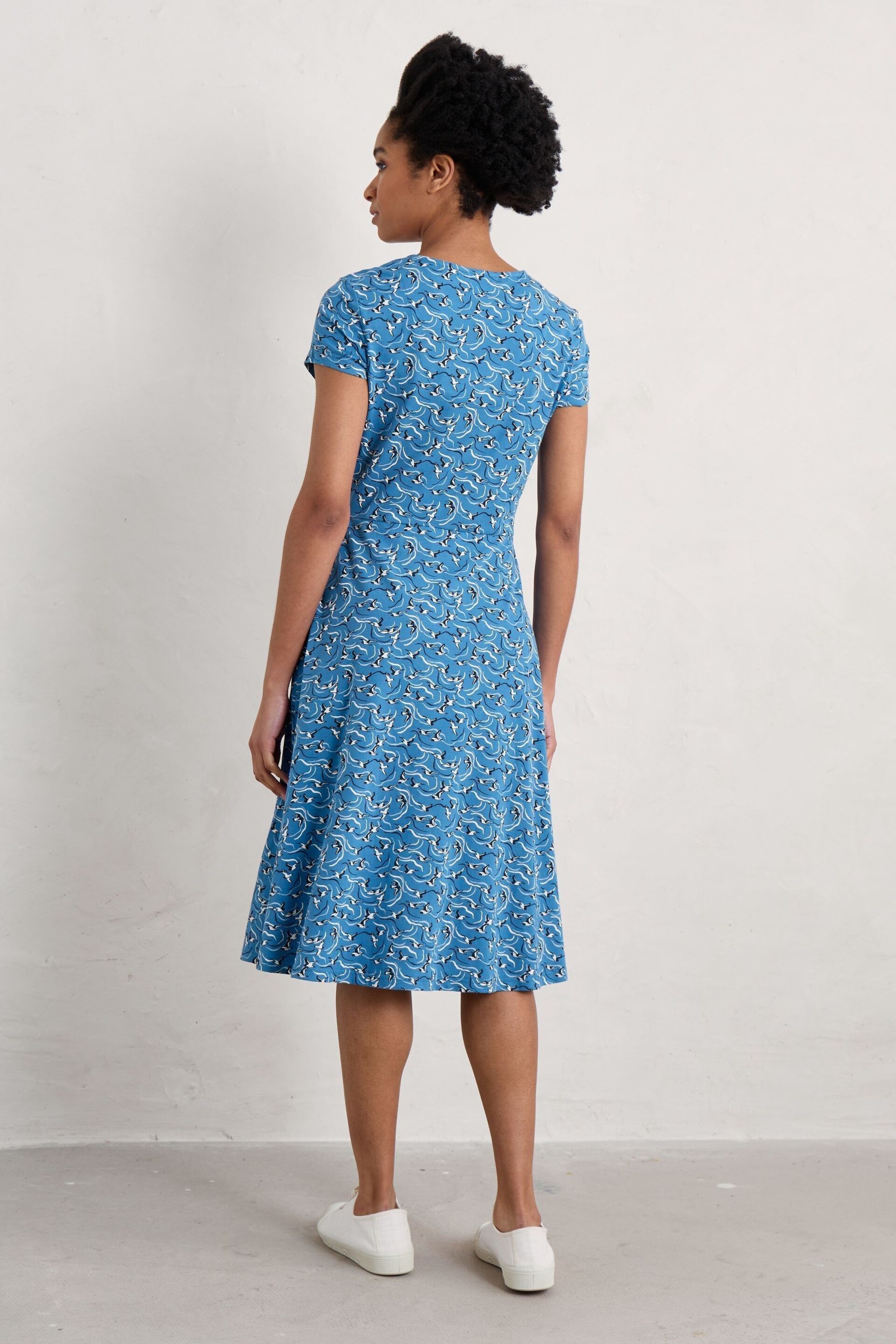 Seasalt Cornwall Blue Petite Pier View Dress - Image 3 of 5