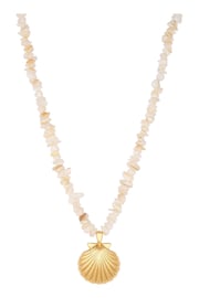 Mood Gold Shell Short Pendant Necklace - Image 1 of 3