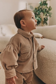 Neutral Baby Shirt And Trousers 3 Piece Set (0mths-2yrs) - Image 3 of 17