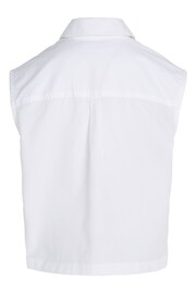 Calvin Klein White Monogram Woven Shirt - Image 4 of 5