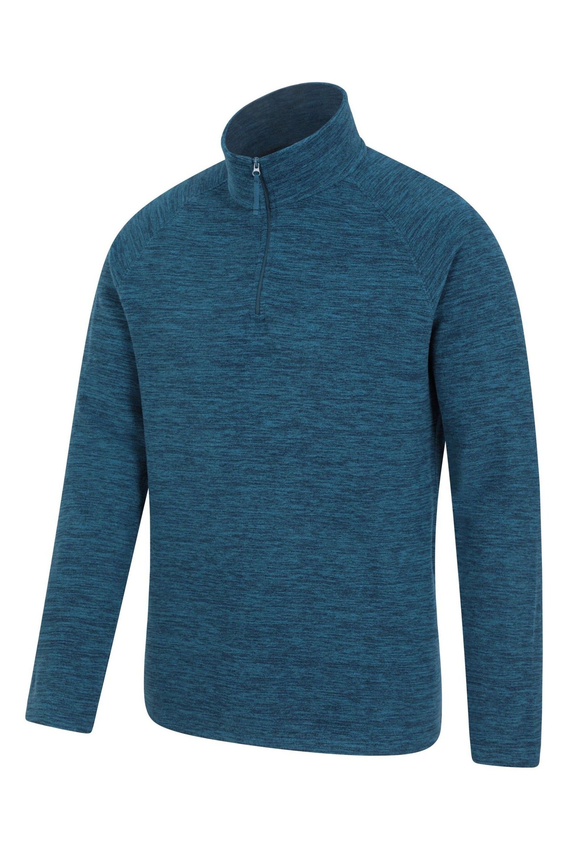 Mountain Warehouse Blue Chrome Snowdon Mens Micro Fleece - Image 4 of 5