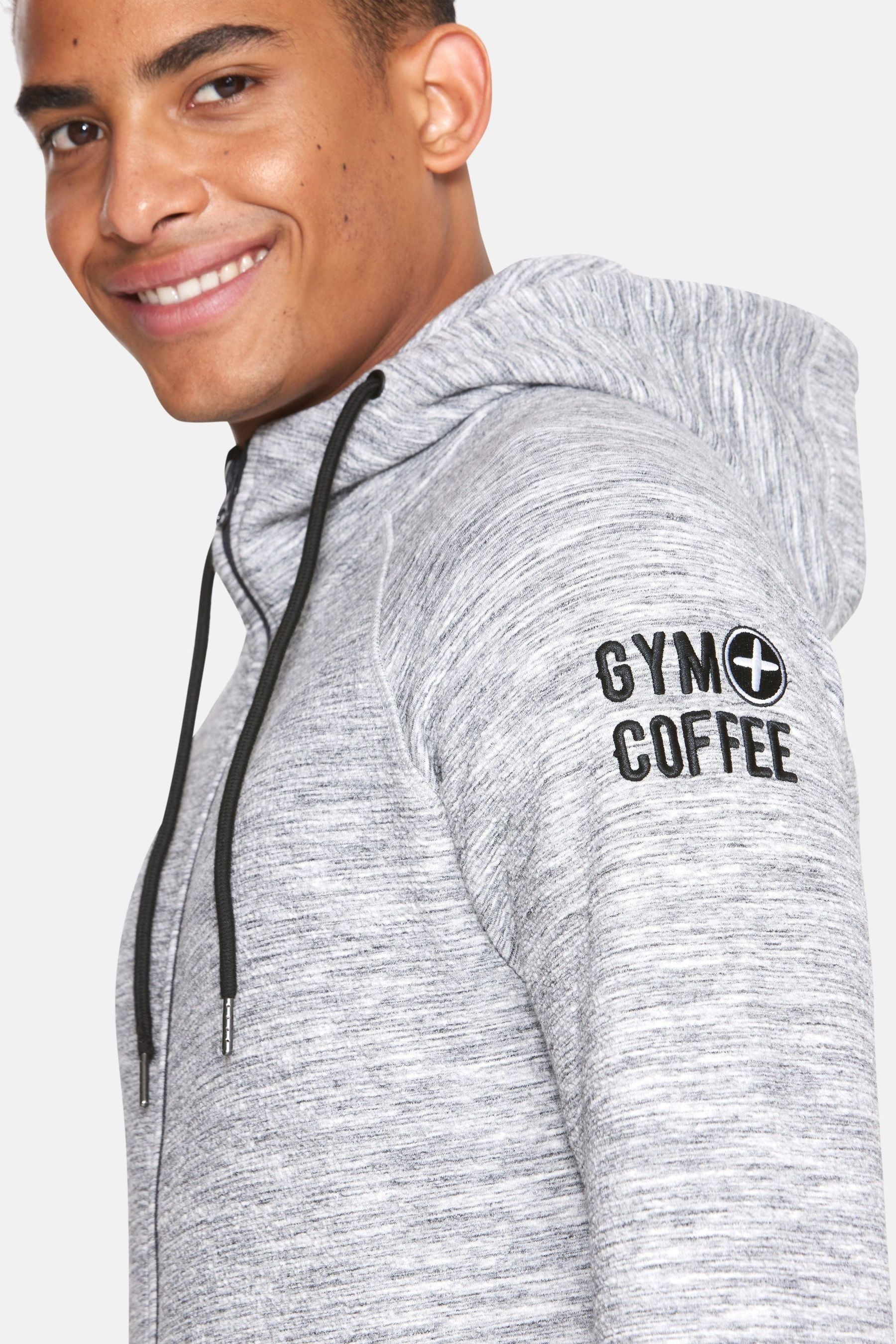 Gym and coffee mens hoodie best sale
