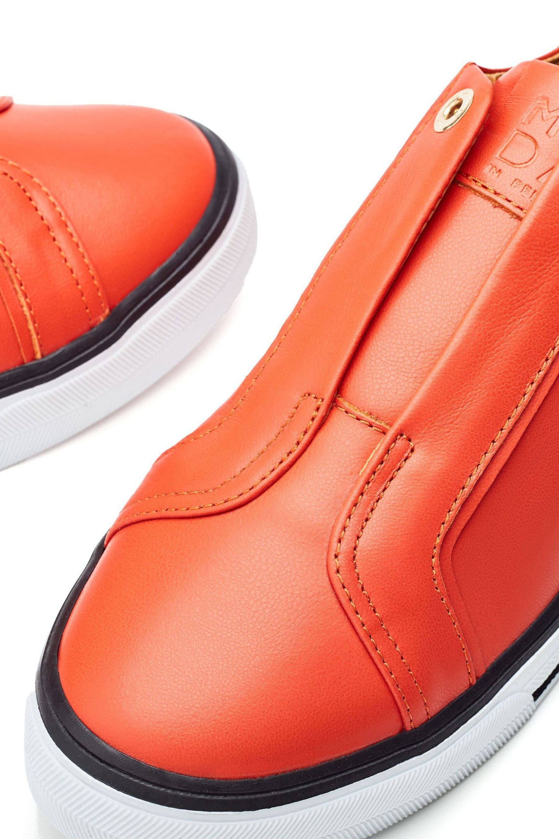 Moda in Pelle Orange BENNI Elastic Slip On Trainers - Image 4 of 4