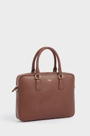 OSPREY LONDON Red The Adaline Leather Laptop Bag - Image 3 of 7