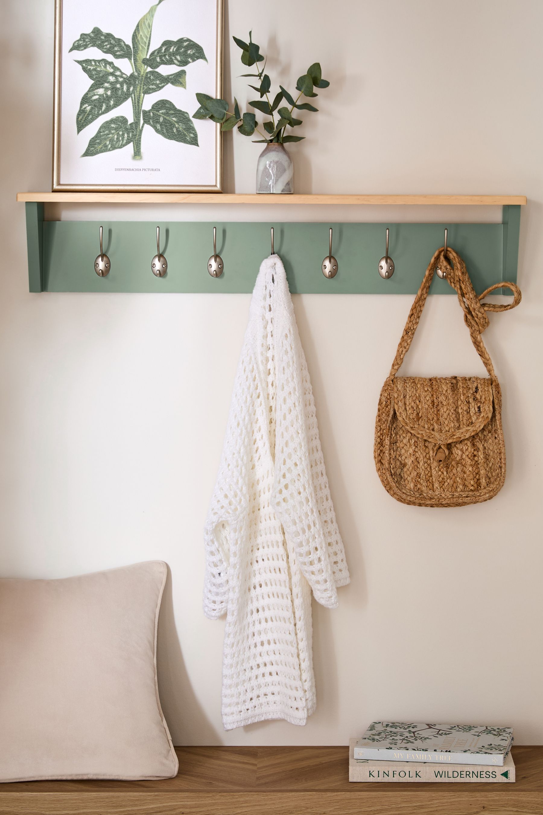 Green coat hooks best sale
