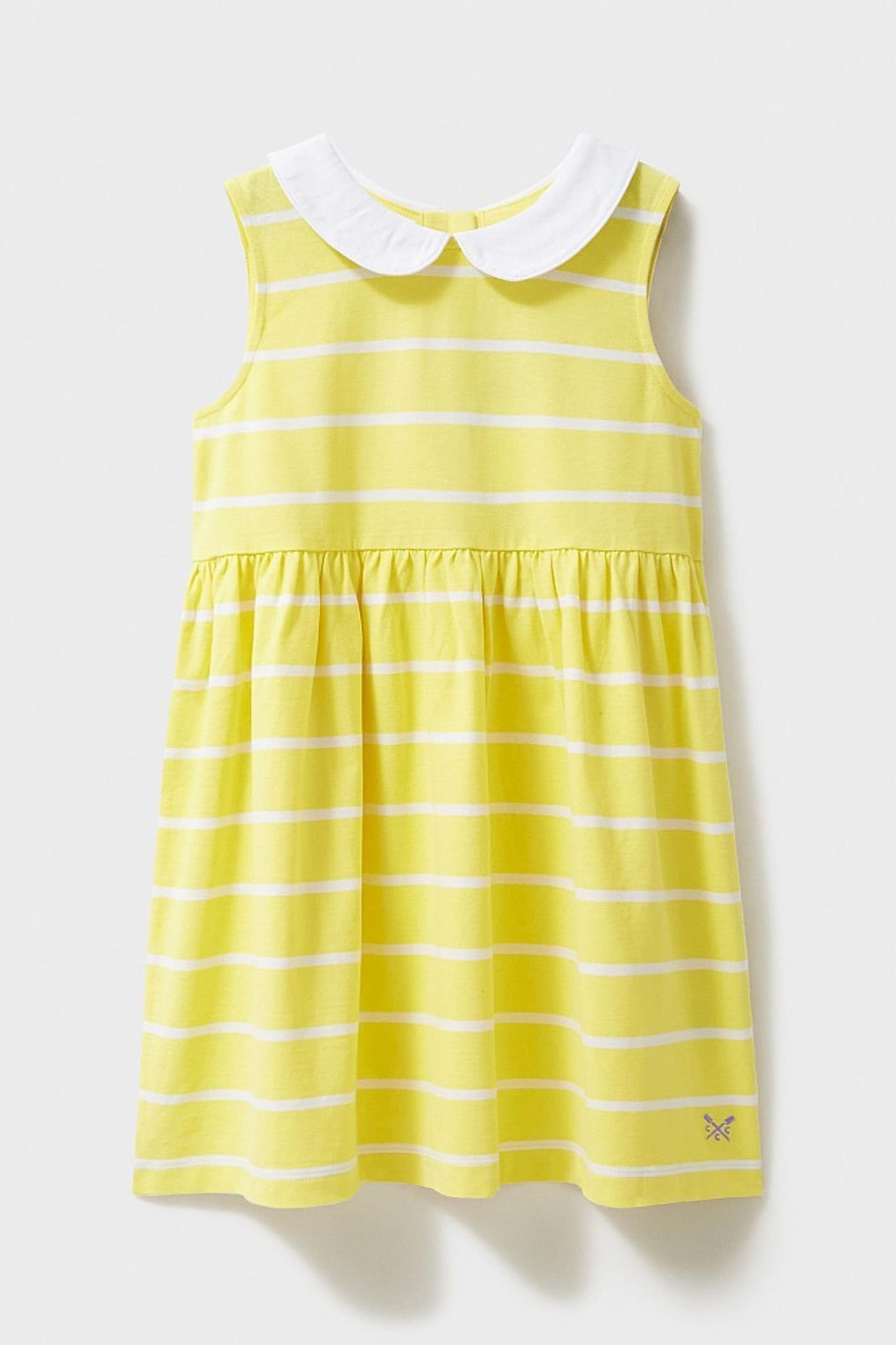 Crew Clothing Company Multi Yellow Stripe Cotton Sundress - Image 1 of 3