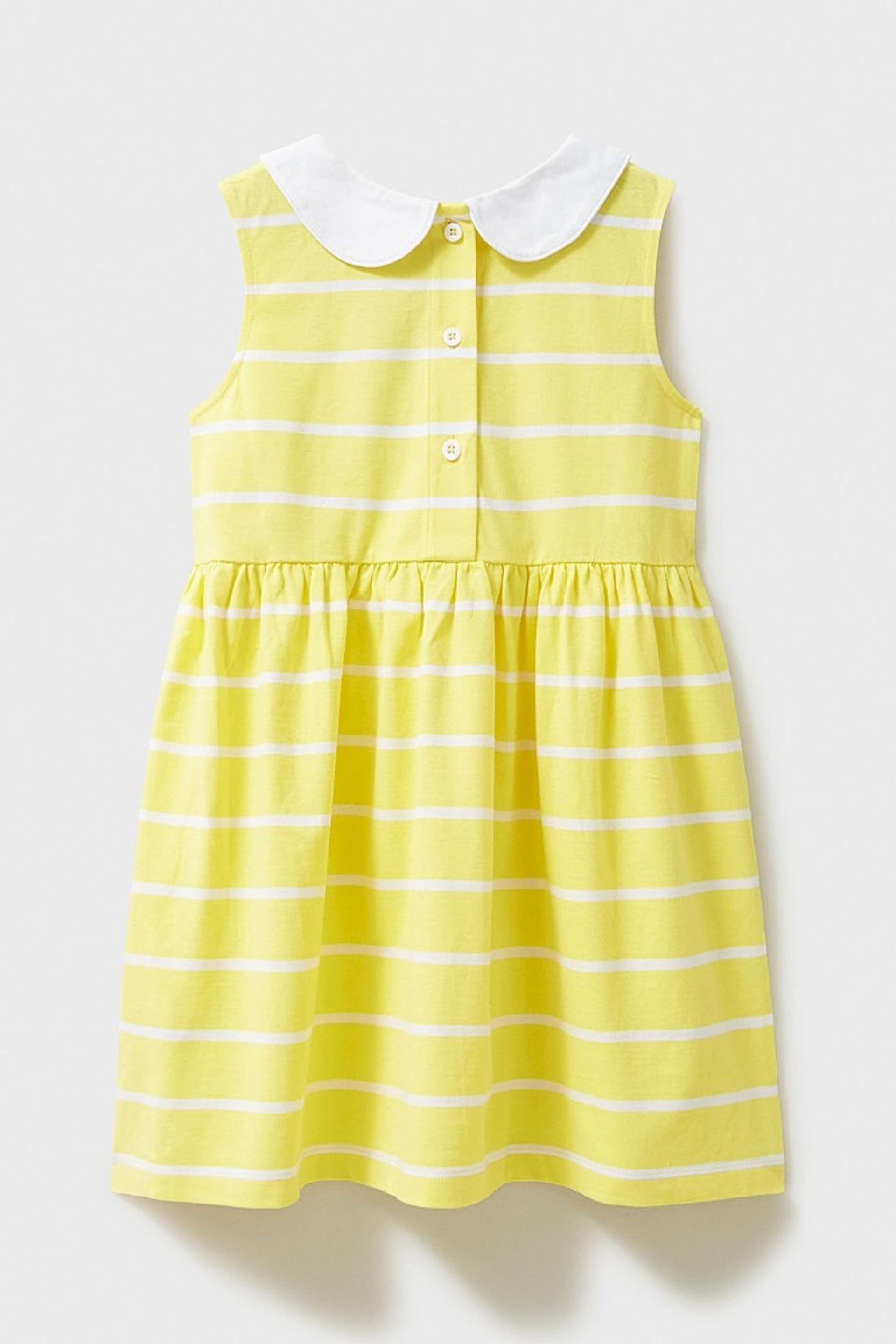 Crew Clothing Company Multi Yellow Stripe Cotton Sundress - Image 2 of 3