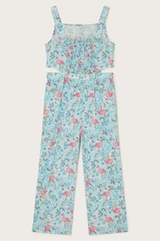 Monsoon Blue Flamingo Unicorn Cut-Out Jumpsuit - Image 2 of 3