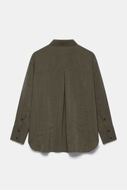 Mint Velvet Green Oversized Pocket Shirt - Image 4 of 4