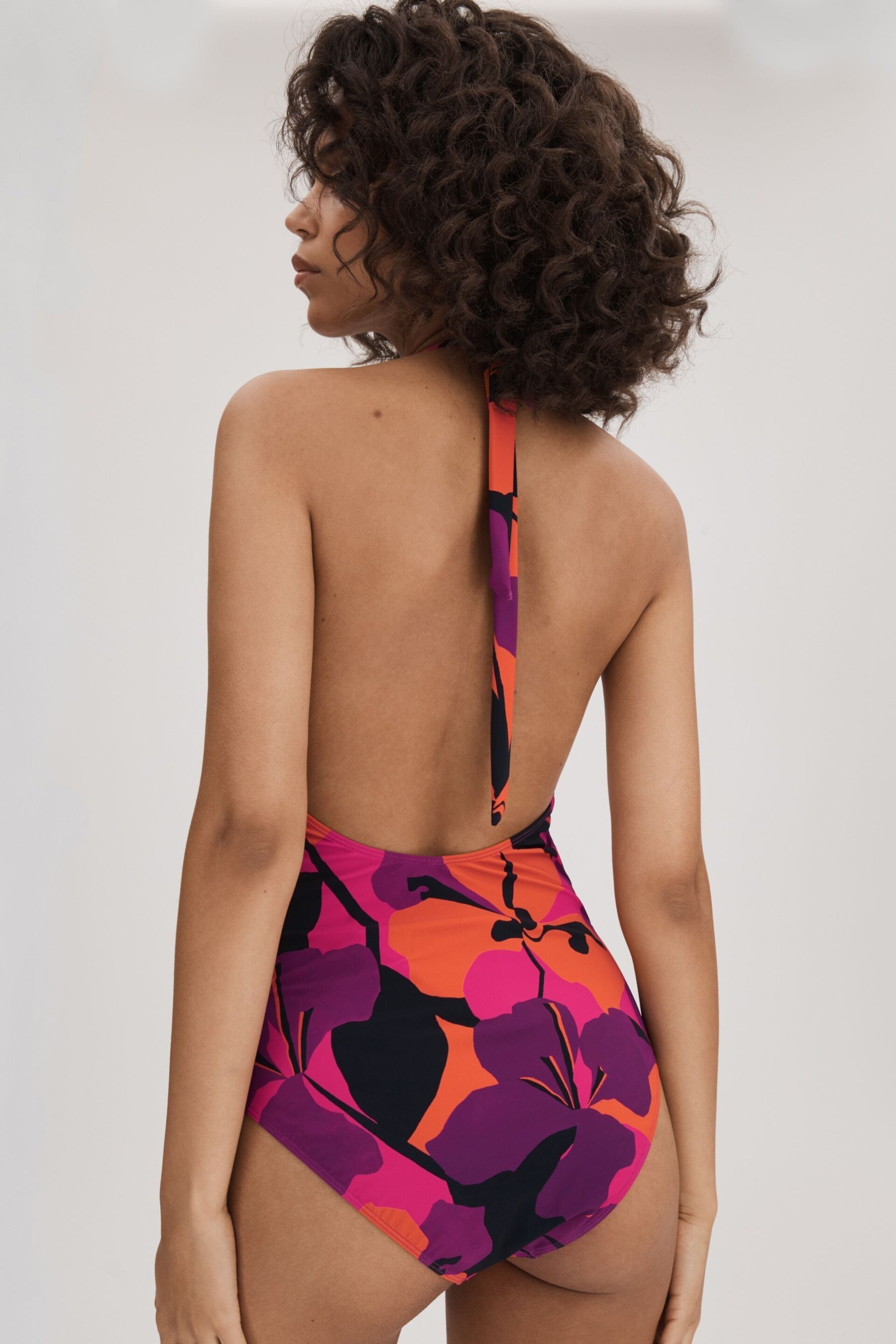 Florere Printed Twist Front Swimsuit - Image 4 of 5