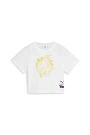 Puma White Kids Girls x TROLLS Graphic T-Shirt - Image 4 of 5