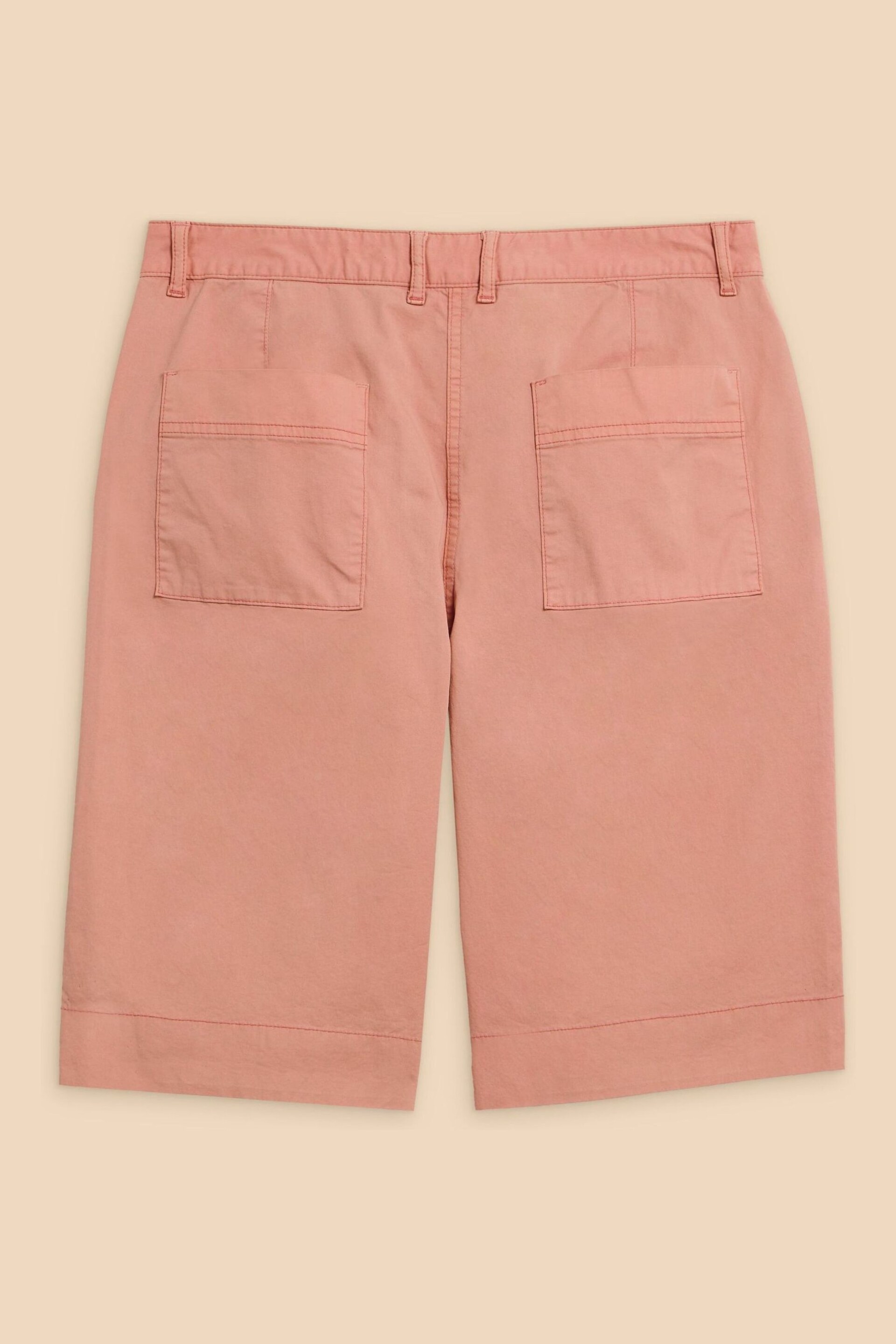 White Stuff Pink Hayley Organic Chino Shorts - Image 5 of 6