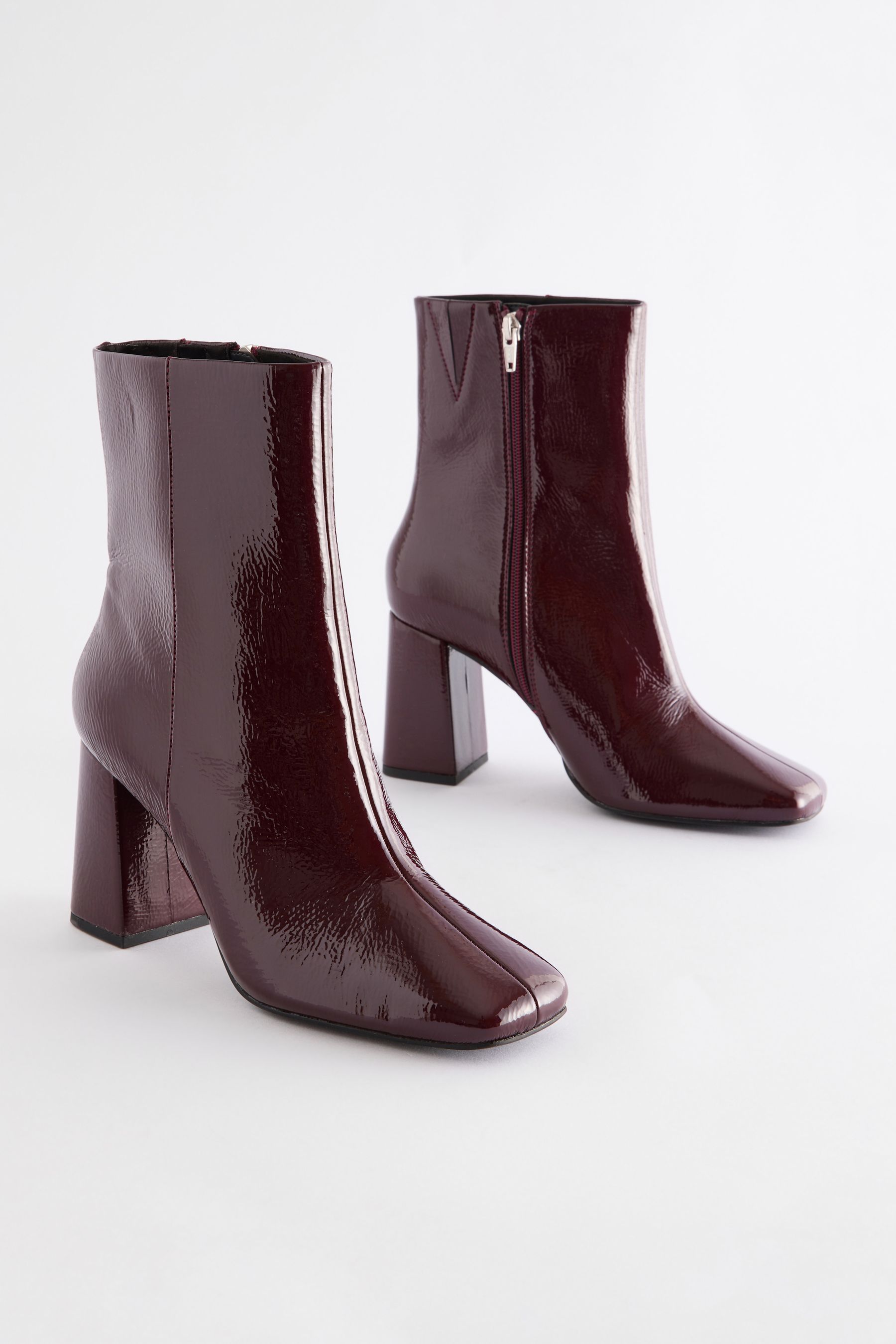 Burgundy ankle boots womens uk best sale