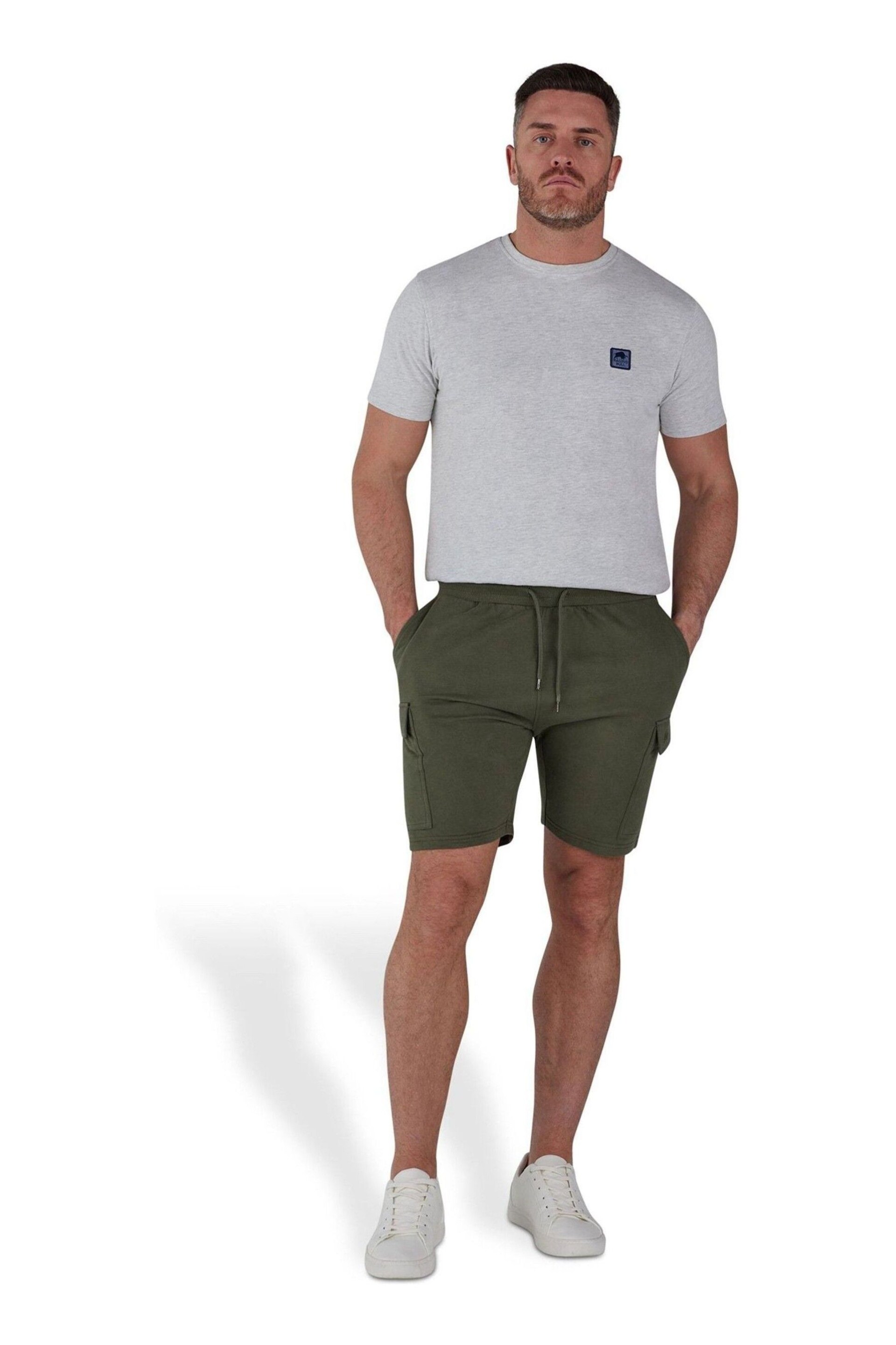 Raging Bull Green Stretch Waist Jersey Cargo Short - Image 1 of 5