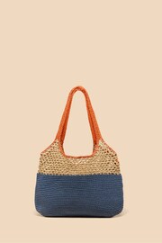 White Stuff Blue Christie Crochet Shopper - Image 1 of 4