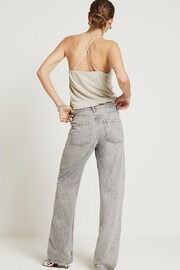 River Island Silver Sequin Halter Neck Top - Image 3 of 6