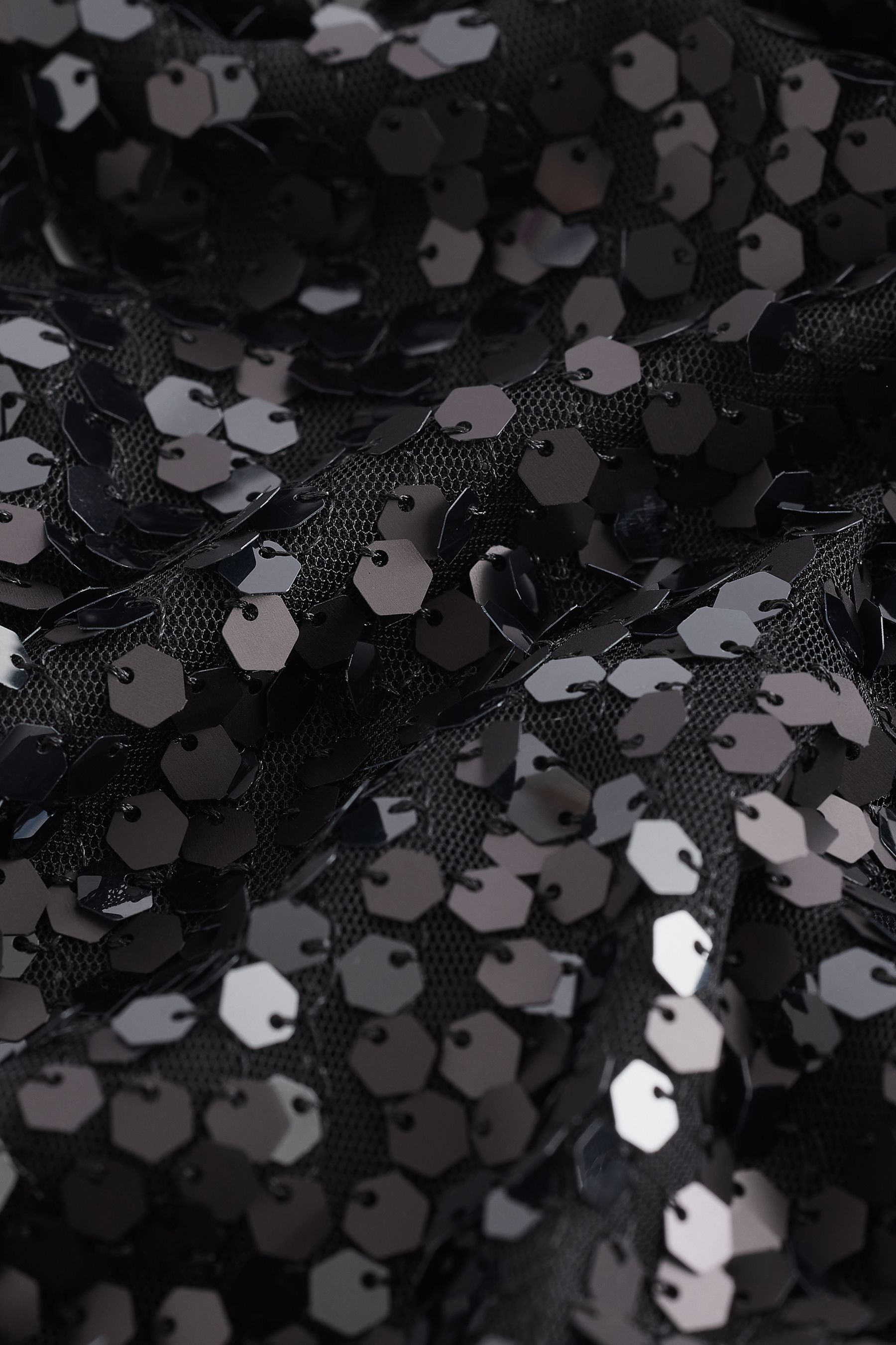 Buy Black Sequin Sequin Long Sleeve Mini Dress from Next Canada