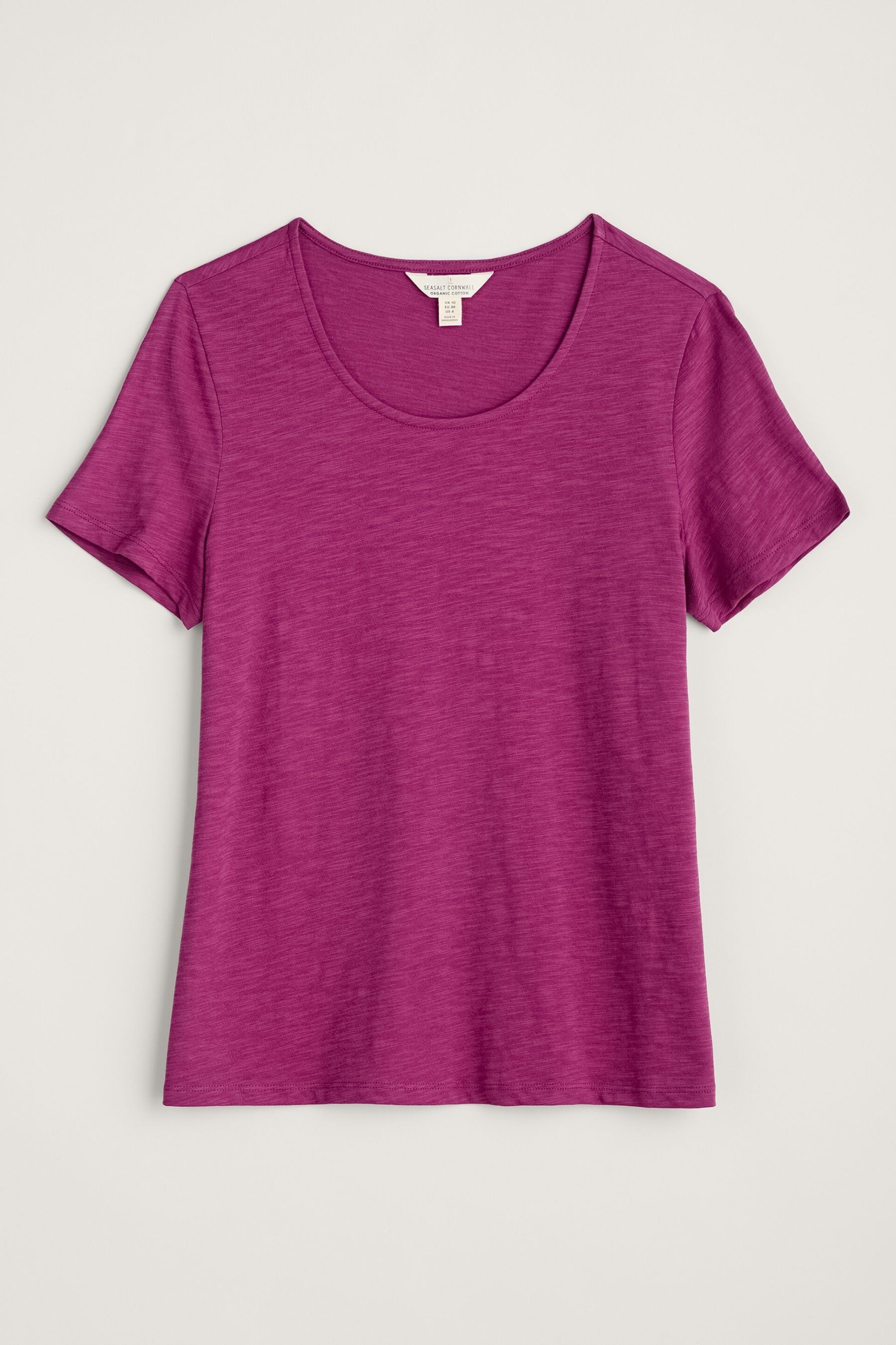 Seasalt Cornwall Purple Camerance T-Shirt - Image 4 of 5