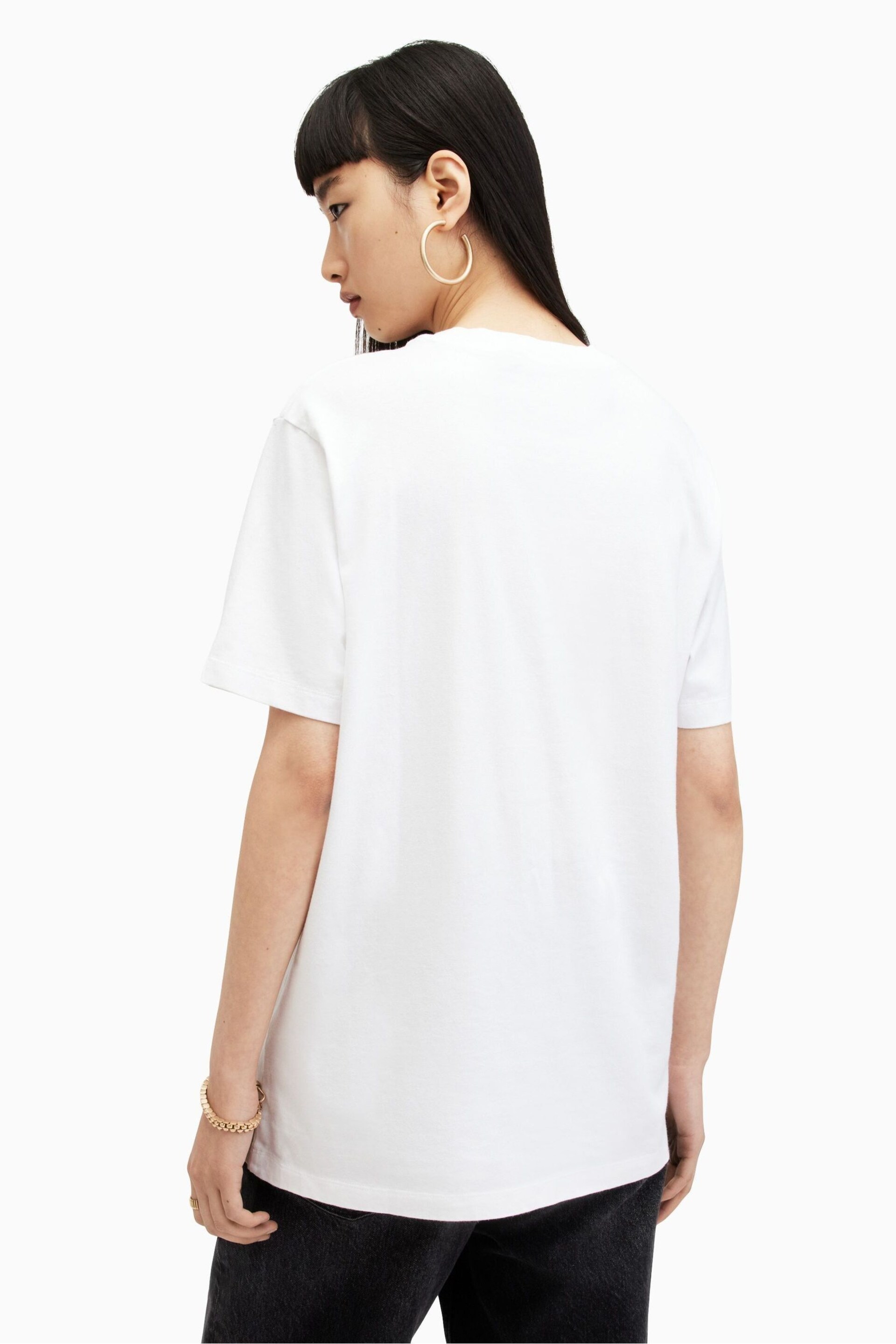 AllSaints White BF  Pippa T-Shirt - Image 2 of 6
