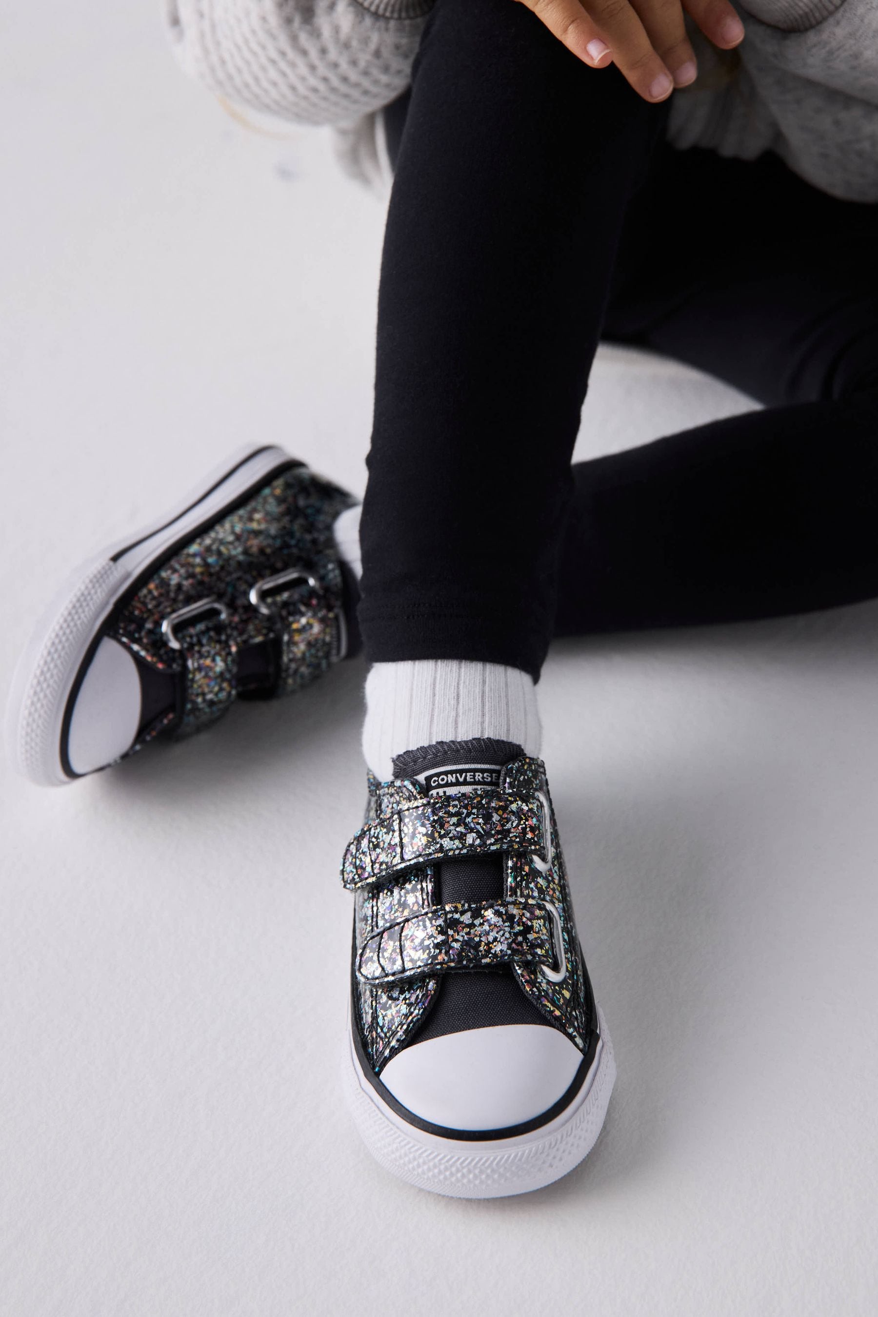 Glitter converse infant hotsell