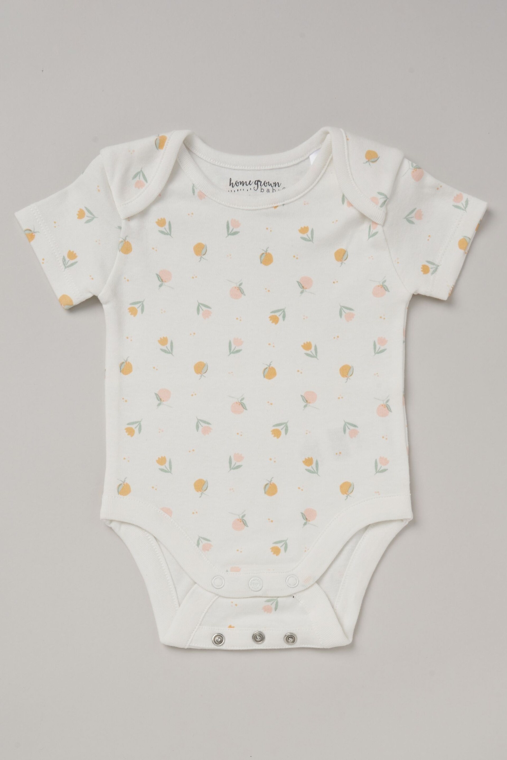 Homegrown Printed White Bodysuit Set 3 Pack - Image 3 of 4