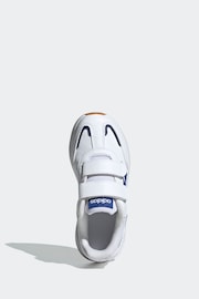 adidas White/Blue Kids Tensaur Switch Shoes - Image 5 of 8