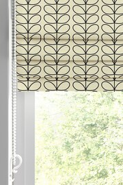 Orla Kiely Black Linear Stem Made to Measure 100% Cotton Roman Blind - Image 4 of 6