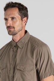 Craghoppers Kiwi Short Sleeved Brown Shirt - Image 3 of 5