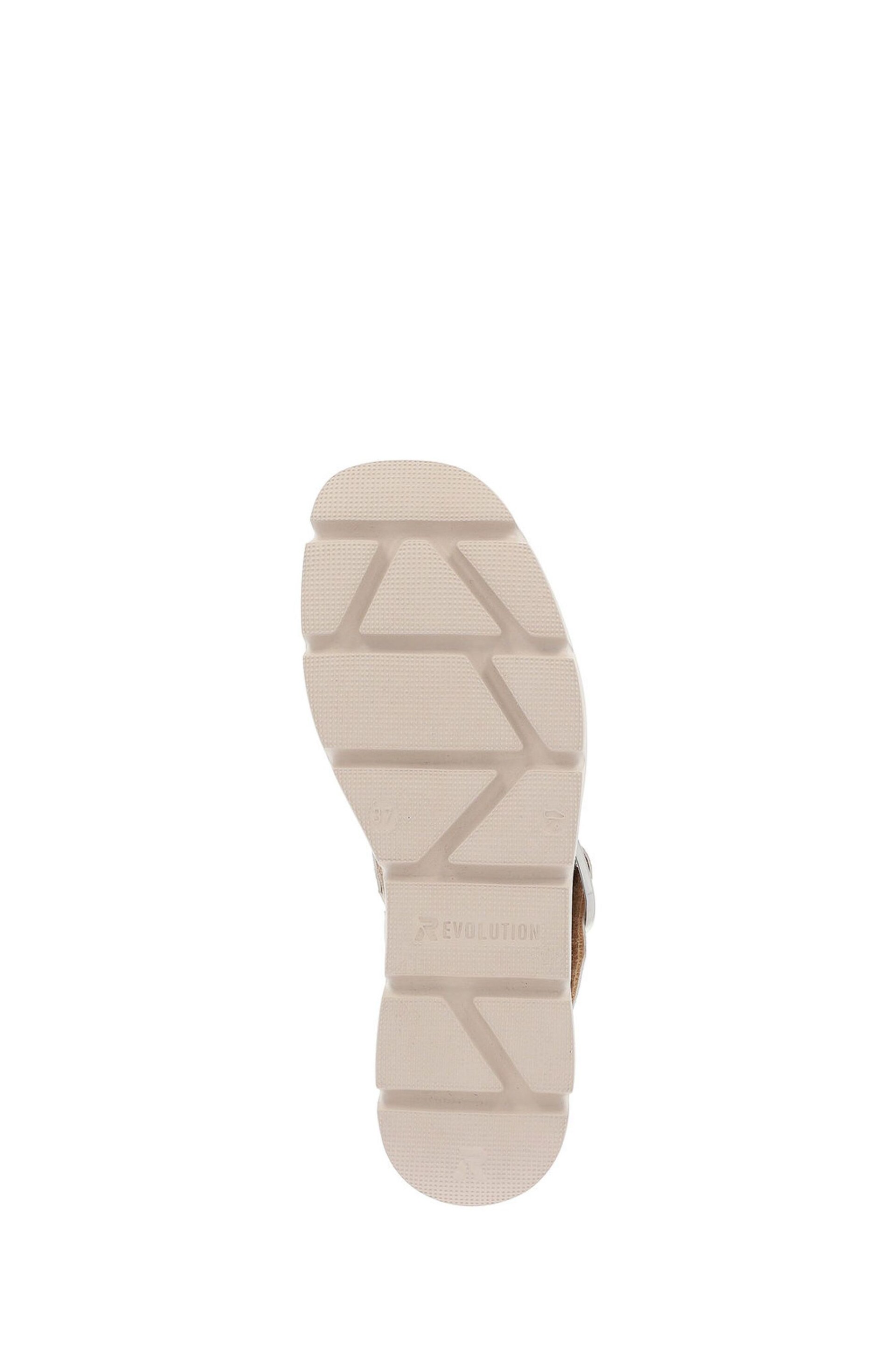 Rieker Womens Evolution Bur Fastener Cream Sandals - Image 7 of 10